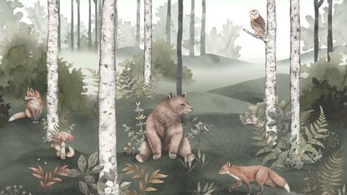 Wild Forest Mural 6943